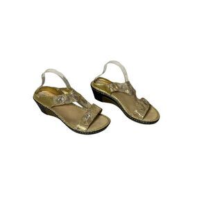 Alegria PG Lite Lara Golden Unity Wedge Sandals Women’s Size 40
